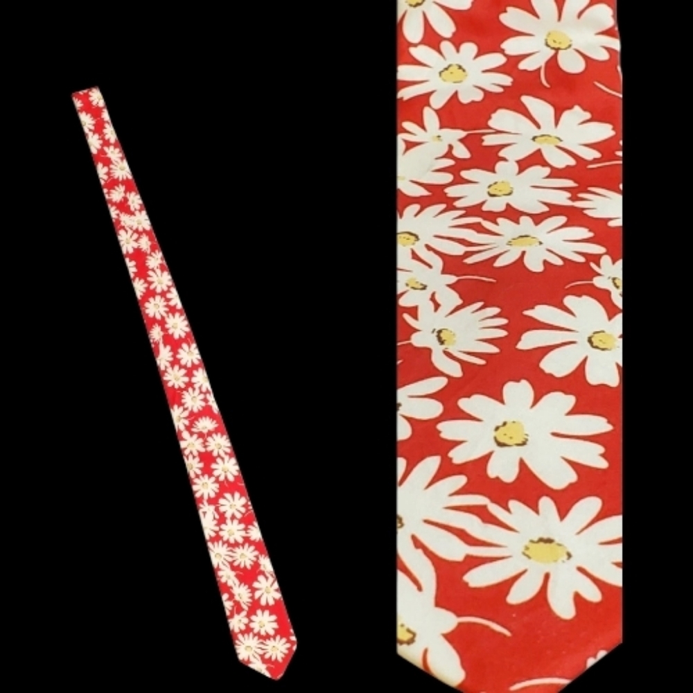 Red Floral Necktie
